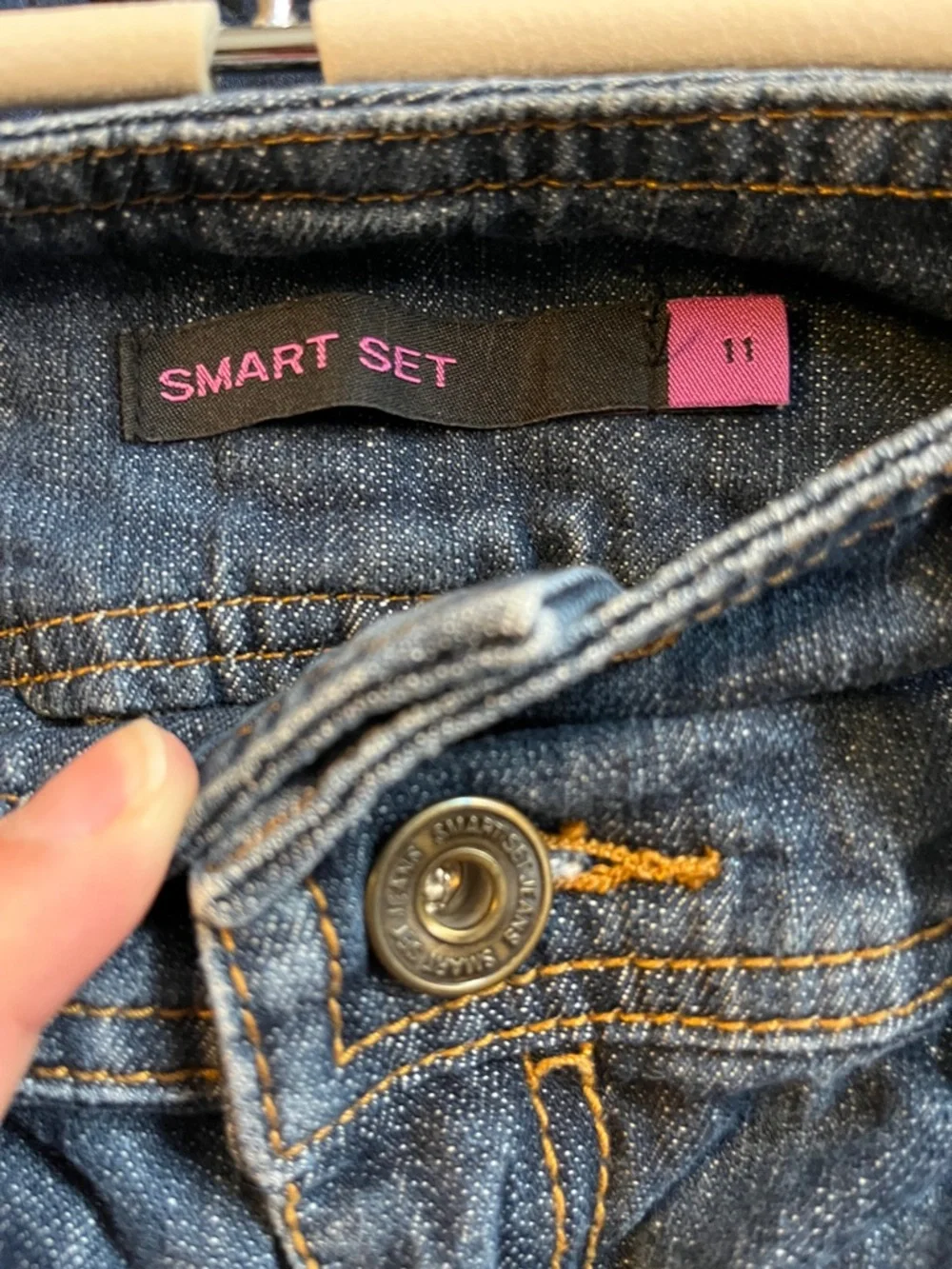 Denim Cargo Pocket pencil denim skirt - Picture 3 of 3